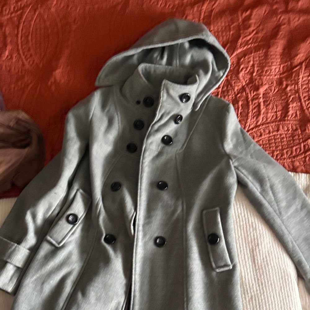 Apex Gray Women's Coat with Hood